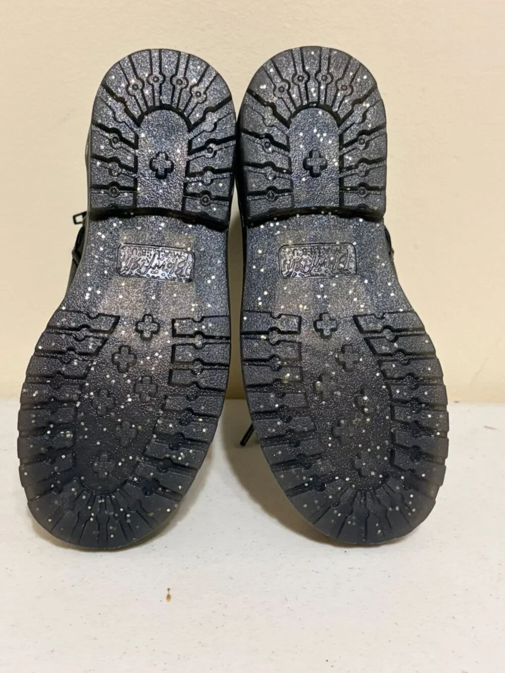 New NIB Girls' Blowfish Malibu Rena-Ti Black Glitter Little Girls' Boots Sz 10 8